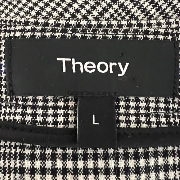 Theory Womens Career Dress Size Large Easy Snap Shift Windowpane Portland Plaid - Picture 5 of 6
